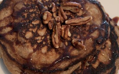 Vegan Banana pancakes from scratch: